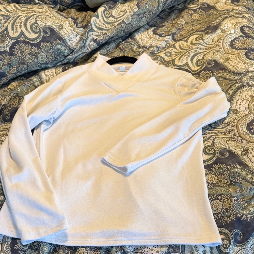 White Long Sleeve Top